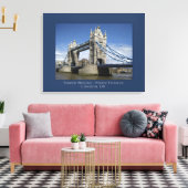 Tower Bridge, Londen, Verenigd Koninkrijk Canvas Afdruk (Insitu (Woonkamer))