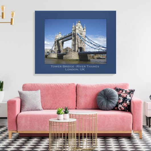 Tower Bridge, Londen, Verenigd Koninkrijk Canvas Afdruk (Insitu (Woonkamer))