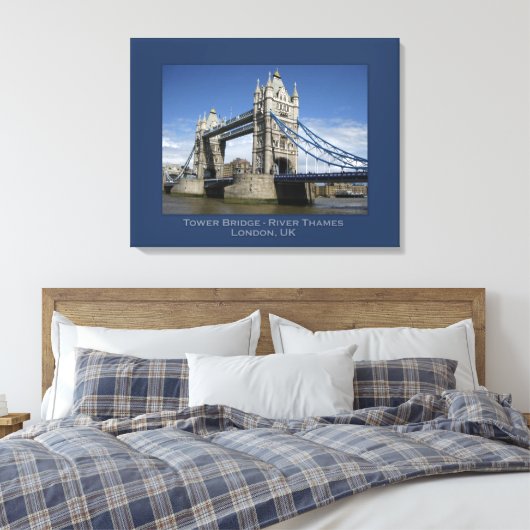 Tower Bridge, Londen, Verenigd Koninkrijk Canvas Afdruk (Insitu (Slaapkamer))