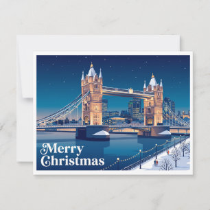 Tower Bridge Londen Verenigd Koninkrijk Feestdagenkaart