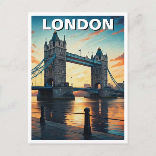 Tower Bridge Londen Verenigd Koninkrijk Reizen Briefkaart (Voorkant)