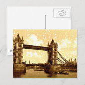 Tower Bridge London 1900 Briefkaart (Voorkant / Achterkant)