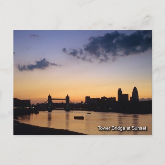 Tower Bridge London briefkaart (Voorkant)