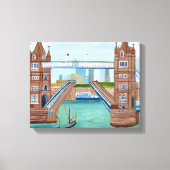Tower Bridge London Canvas Afdruk (Voorkant)