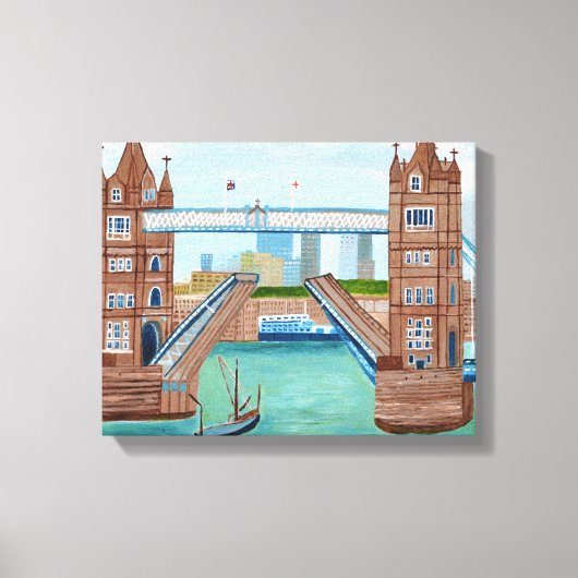 Tower Bridge London Canvas Afdruk (Voorkant)