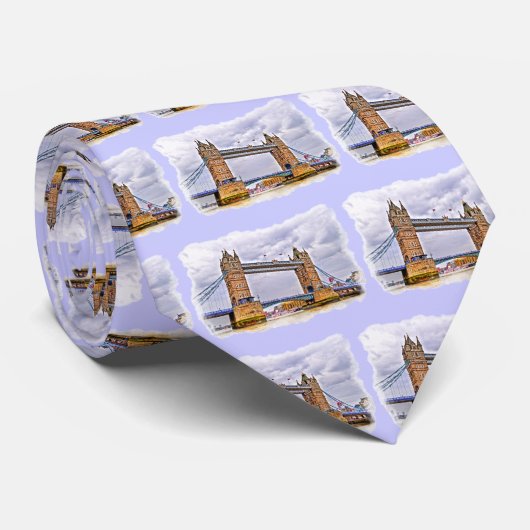Tower Bridge London, England Art Design Stropdas (Opgerold)