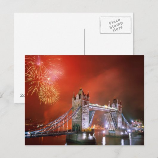 Tower Bridge London England Briefkaart (Voorkant / Achterkant)