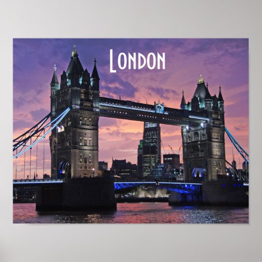 Tower Bridge London England Poster (Voorkant)
