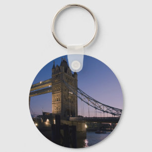 Tower Bridge London England Water Night City Sleutelhanger