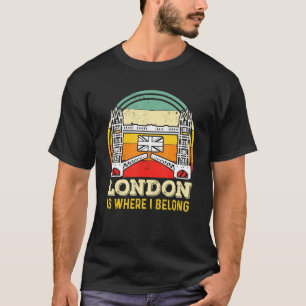 Tower Bridge London Great Britain Thames England T-shirt