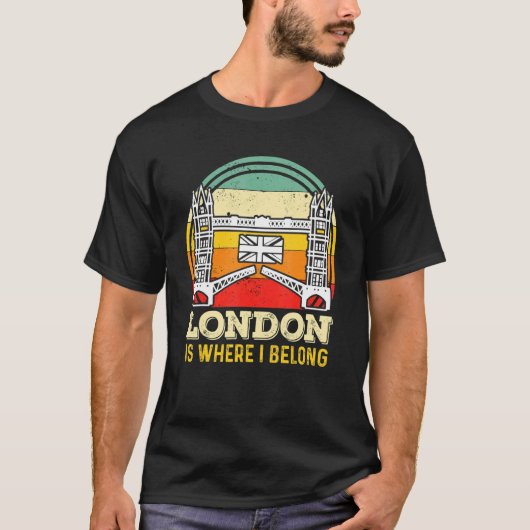 Tower Bridge London Great Britain Thames England T-shirt (Voorkant)