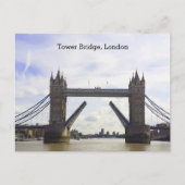 Tower Bridge London, in open positie Briefkaart (Voorkant)