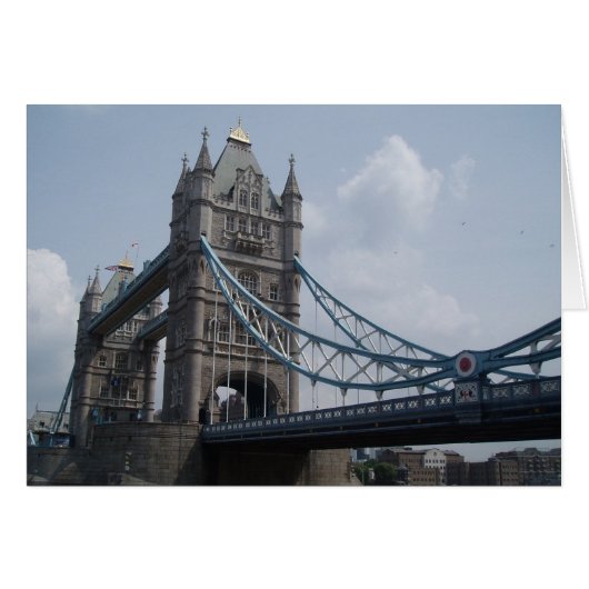 Tower Bridge London Kaart (Voorkant Horizontaal)