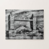 Tower Bridge London openen Legpuzzel (Horizontaal)