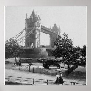 Tower Bridge London, River Thames, Engeland Poster