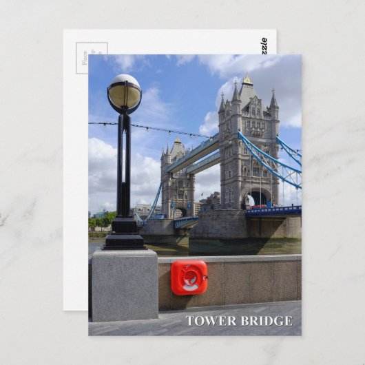 Tower Bridge London UK Briefkaart (Voorkant / Achterkant)