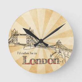Tower Bridge London Wall Clock Ronde Klok