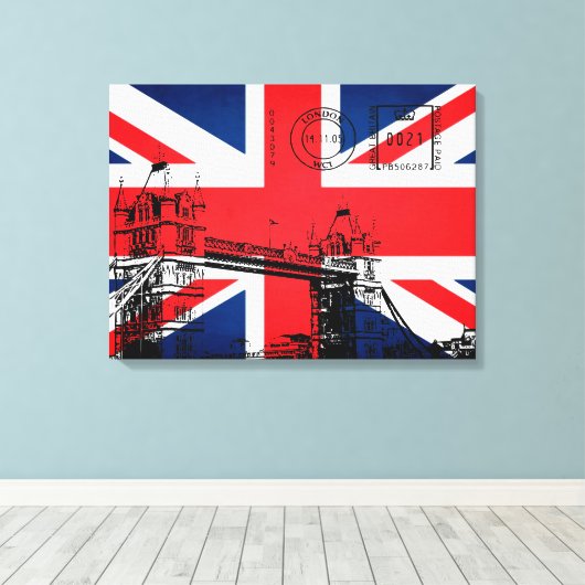 Tower Bridge of London Canvas Afdruk (Insitu (Houten vloer))