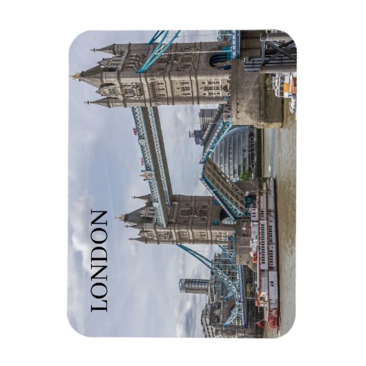 Tower Bridge opgetild uitzicht koelkastmagneet Magneet (Verticaal)