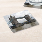 Tower Bridge papier Onderzetter set (Schuin)