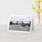 Tower Bridge Portret, Londen, Engeland Kaart (Gele Bloem)