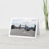 Tower Bridge Portret, Londen, Engeland Kaart (Voorkant)
