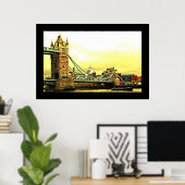 Tower Bridge-Poster Poster (Thuiskantoor)