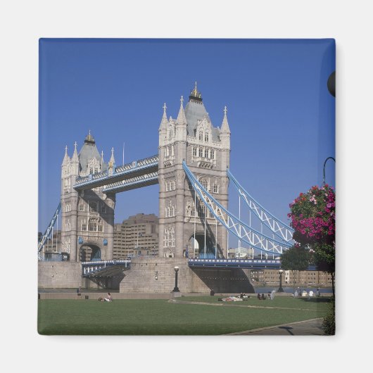 Tower Bridge, River Thames, Londen, Engeland Magneet (Voorkant)