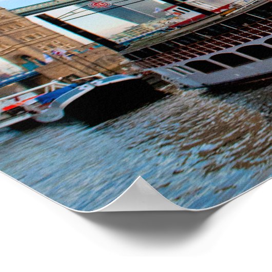 Tower Bridge River Thames Londen Poster (Hoek)