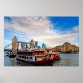 Tower Bridge River Thames Londen Poster (Voorkant)