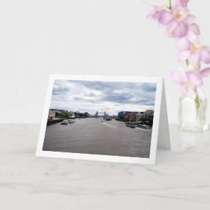 Tower Bridge & rivier de Theems landschap, Londen Kaart