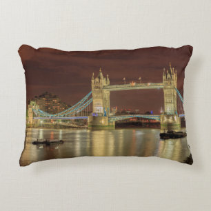 Tower Bridge 's nachts, Londen Decoratief Kussen