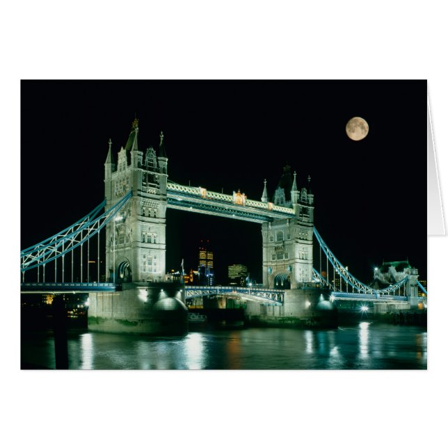 Tower Bridge 's nachts, Londen, Engeland (Voorkant Horizontaal)