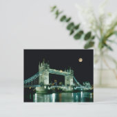 Tower Bridge 's nachts, Londen, Engeland Briefkaart (Staand voorkant)