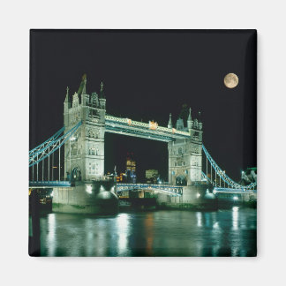 Tower Bridge 's nachts, Londen, Engeland Magneet