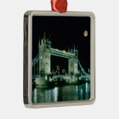 Tower Bridge 's nachts, Londen, Engeland Metalen Ornament (Rechts)