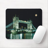 Tower Bridge 's nachts, Londen, Engeland Muismat (Met muis)