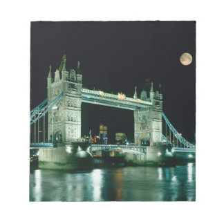 Tower Bridge 's nachts, Londen, Engeland Notitieblok