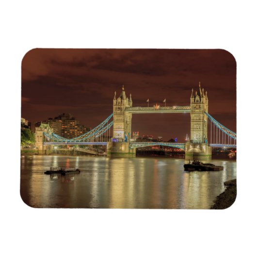 Tower Bridge 's nachts, Londen Magneet (Horizontaal)