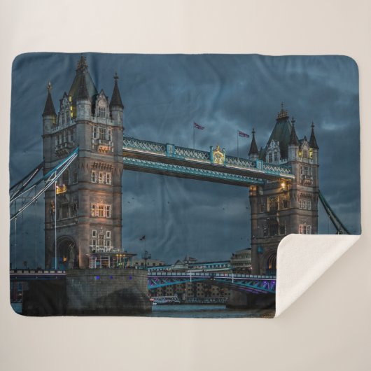 TOWER BRIDGE SHERPA DEKEN (Voorkant (horizontaal))