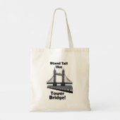 Tower Bridge Sta Rechtop Als Tower Bridge Reizen Tote Bag (Achterkant)