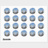 Tower Bridge-Sticker Ronde Sticker (Vel)