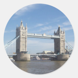 Tower Bridge-Sticker Ronde Sticker