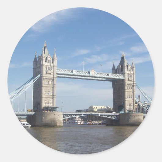 Tower Bridge-Sticker Ronde Sticker (Voorkant)