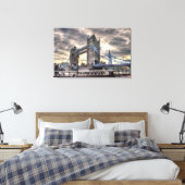 Tower Bridge & The Shard, Londen, Engeland Canvas Afdruk (Insitu (Slaapkamer))