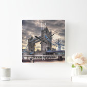 Tower Bridge & The Shard, Londen, Engeland Vierkante Klok (Huis)