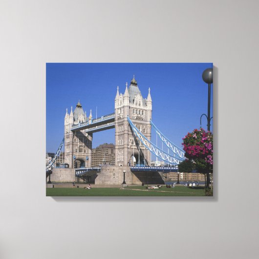 Tower Bridge, Theems, Londen, Engeland Canvas Afdruk (Voorkant)