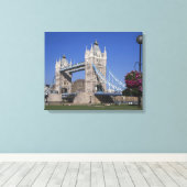 Tower Bridge, Theems, Londen, Engeland Canvas Afdruk (Insitu (Houten vloer))