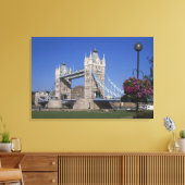 Tower Bridge, Theems, Londen, Engeland Canvas Afdruk (Insitu (Woonkamer))