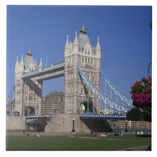 Tower Bridge, Theems, Londen, Engeland Tegeltje (Voorkant)